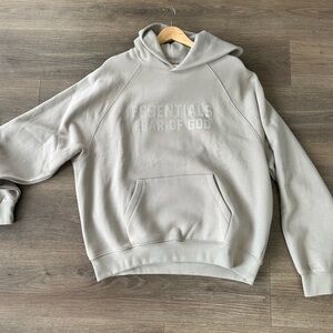 Essentials Fear of God Hoodie Beige Size Medium